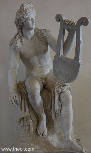 Apollo with the lyre (Roman marble copy after a Greek original)