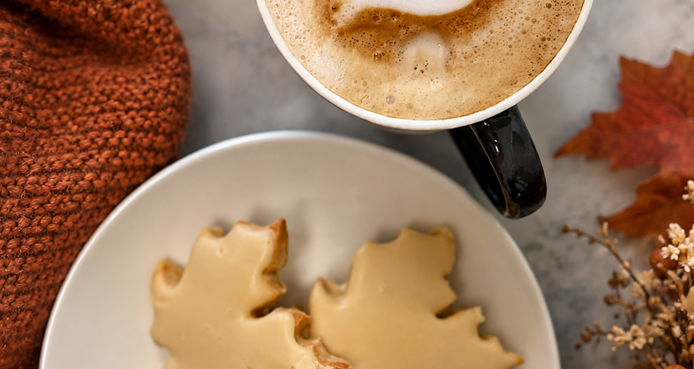 Cozy fall drinks at Dulce Heaven Café in Palmerston Ontario