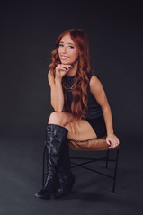 Beauty branding photography for independent stylists, featuring hair extension artists in studio with modern, minimal styling.
