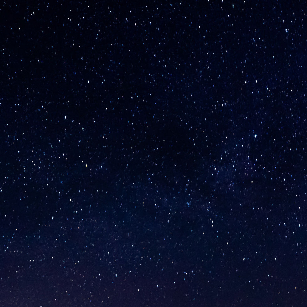 A star-filled night sky