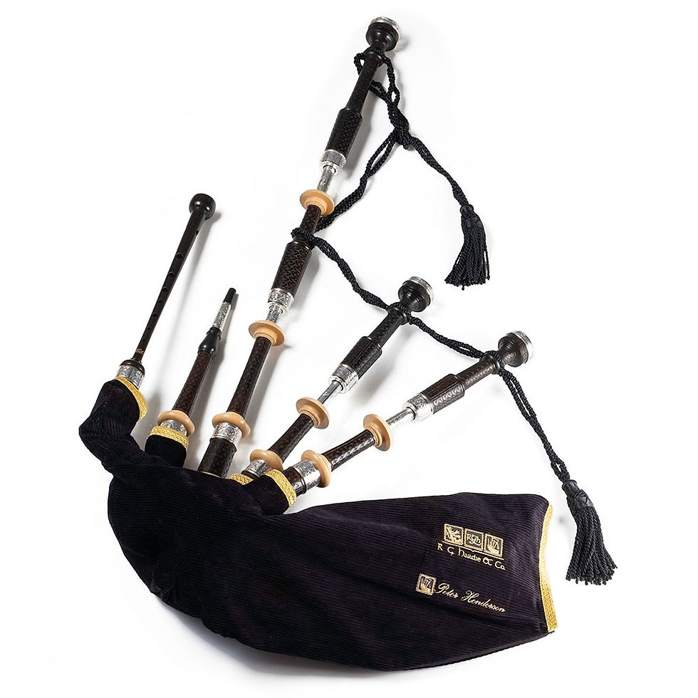 Thumbnail: R.G. Hardie PH2HC Peter Henderson Heritage Celtic Silver Bagpipes
