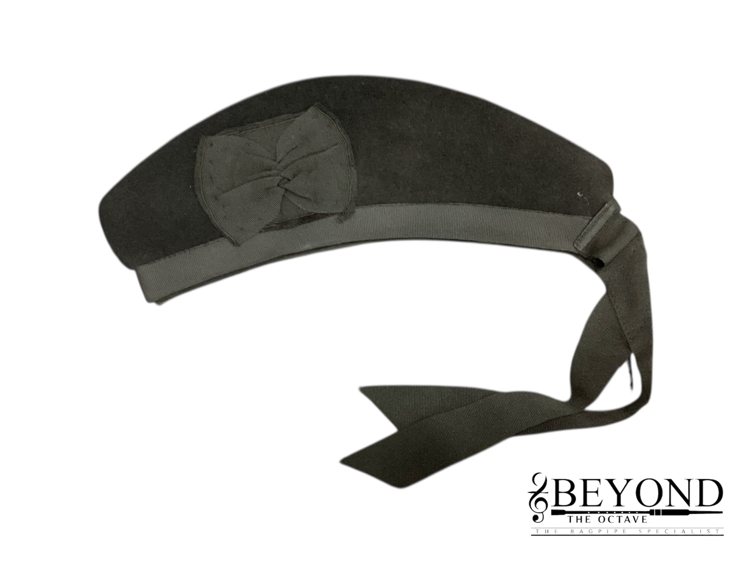 Black Glengarry with Black Bobble