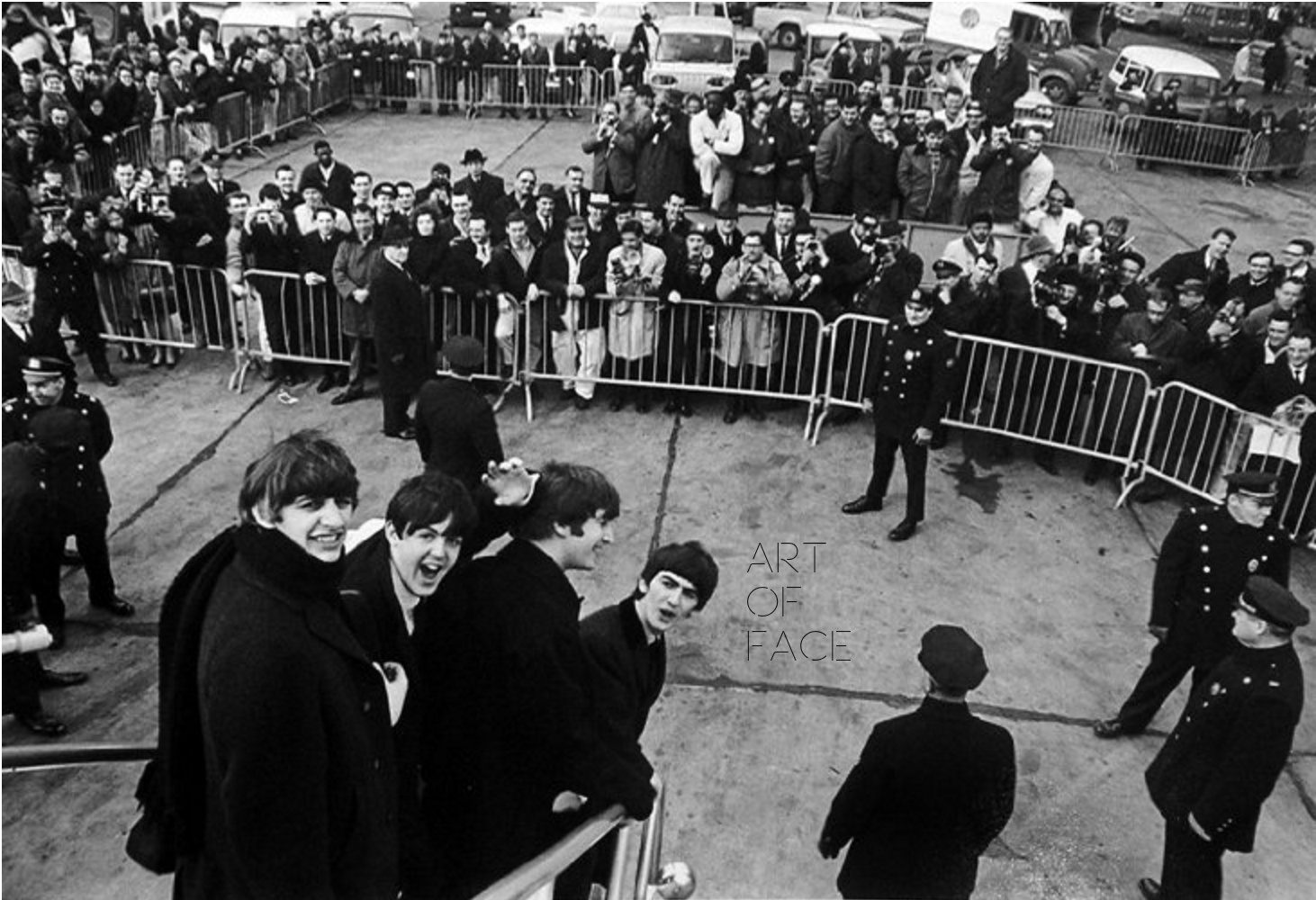 Harry Benson Beatles arriving in New York, 1964