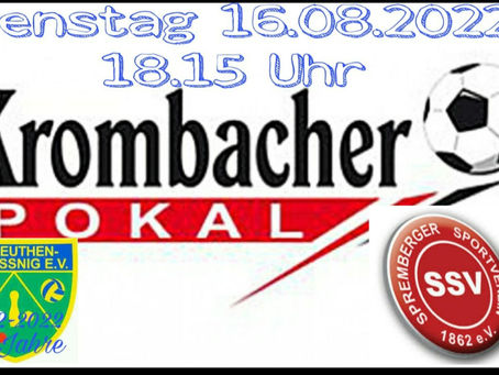 1. Männer: Pokal am 16.08.22