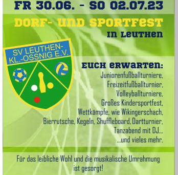 Sportfest 2023 - Vorankündigung