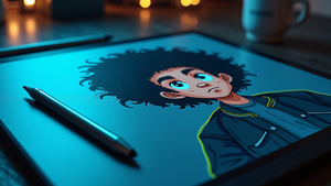 Engage with Curly-Haired Streetwear Star on ANIMA WORKS