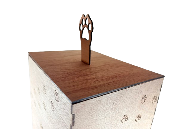 Miniature : Boite à croquettes et/ou friandises pour chat - 2 formats disponibles