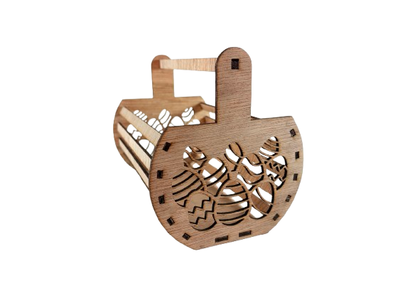 panier de paques en bois personnalisé panier de paques personnalisable