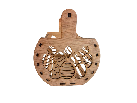 Miniature : panier de paques en bois personnalisé panier de paques personnalisable