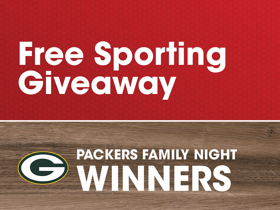 Free Sporting Giveaway WINNERS: Packers Family Night 8.7.26