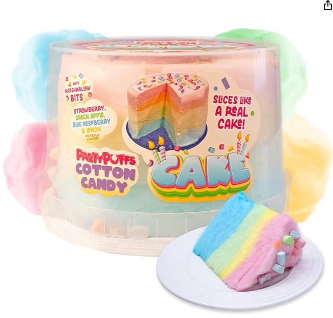 Party Puffs - Cotton Candy Birthday Cake