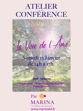 ATELIER - CONFÉRENCE du 13.01.2024