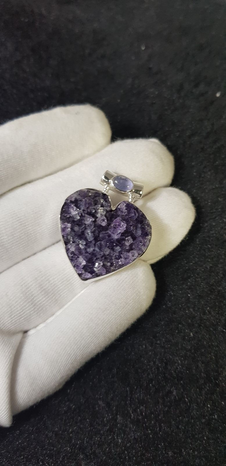 DRUSY AMATISTA Plata 925