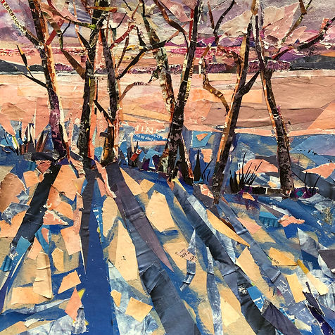 Shadows at dusk