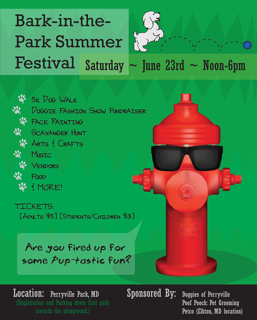 Dog Park Event Poster