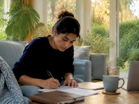 Entrepreneur completing ecommerce legal paperwork