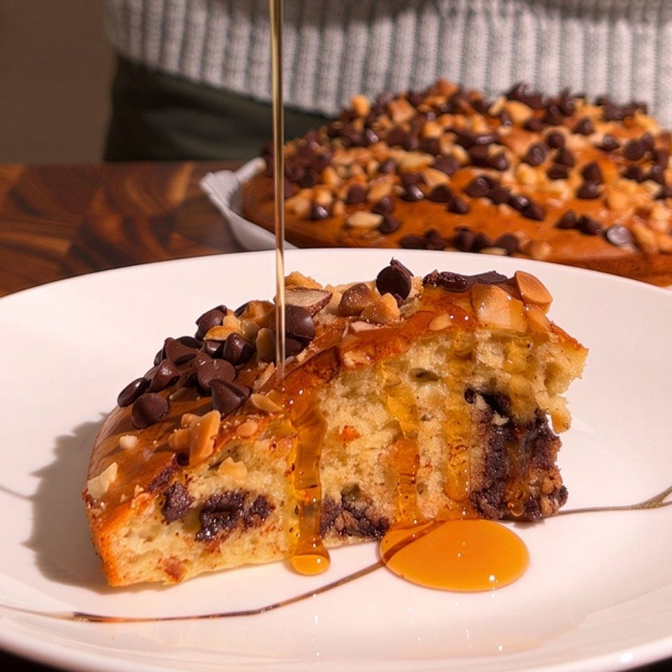 Torta Pancake alla Banana. Ricetta di Pancake Eden.