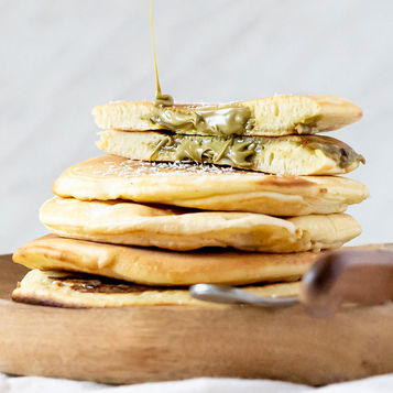 Pancake con Crema al Pistacchio