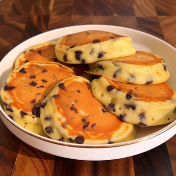 Pancake con Gocce di Cioccolato. Ricetta di Pancake Eden.