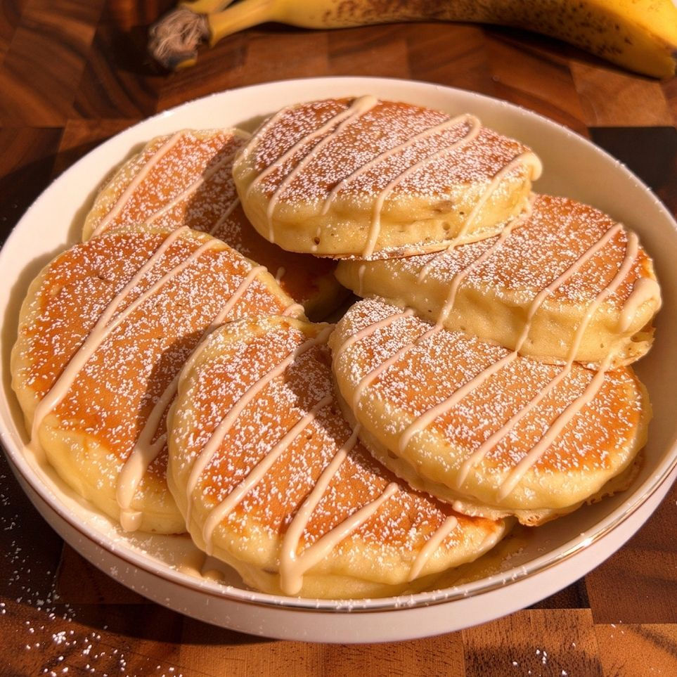 Pancake alla banana. Ricetta di Pancake Eden.