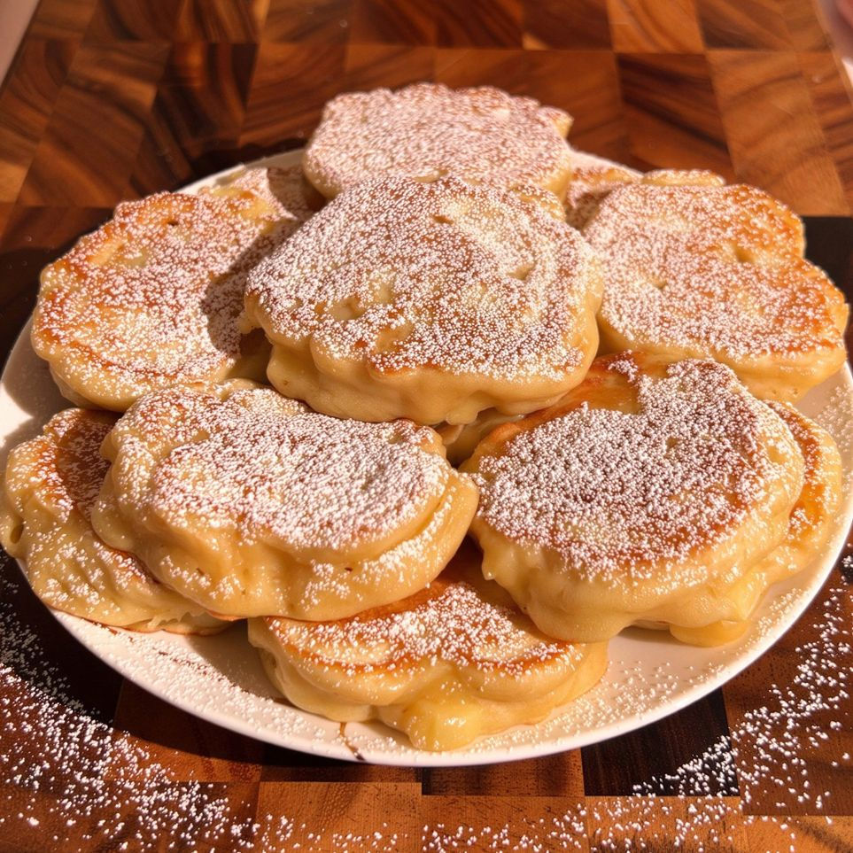Pancake mele e kefir, pancake polacchi, i racuchy. Ricetta di Pancake Eden.