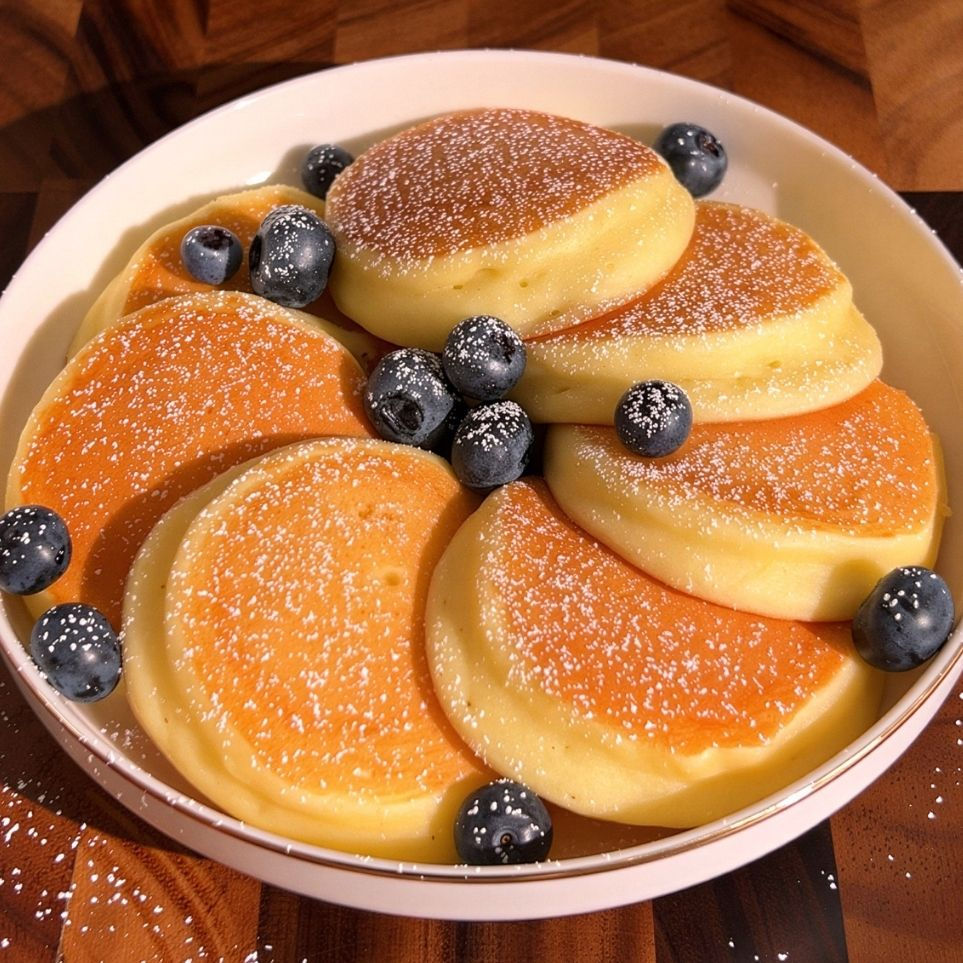 Pancake al limone, senza farina. Ricetta di Pancake Eden.