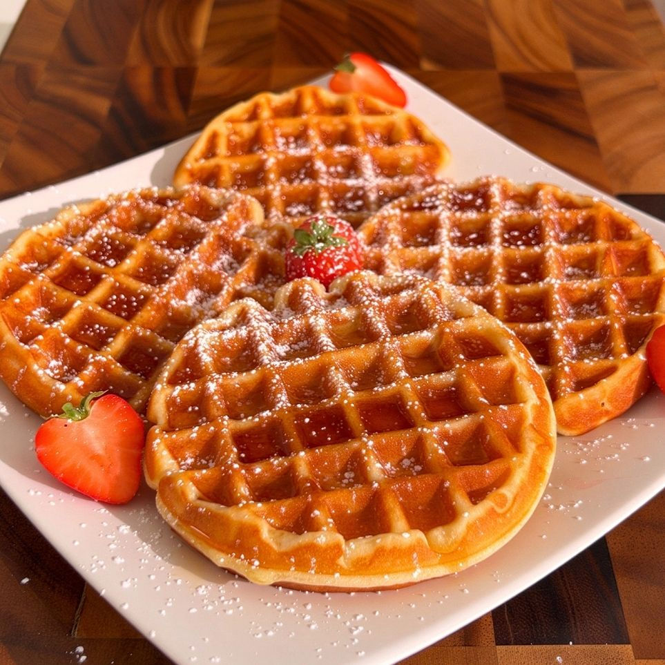 Waffle Pancake. Ricetta di Pancake Eden.