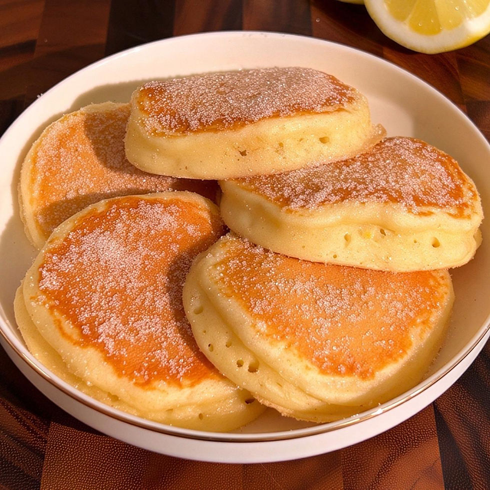 Soffici pancake allo yogurt e limone. Ricetta di Pancake Eden.