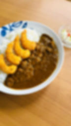 海老フライカレー