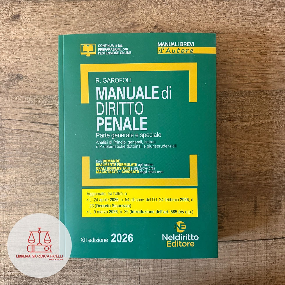 manuale diritto penale 2026
