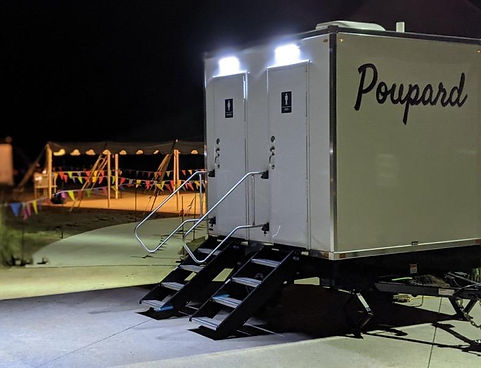 Poupard Luxury Restroom Rental restroom trailer view 3