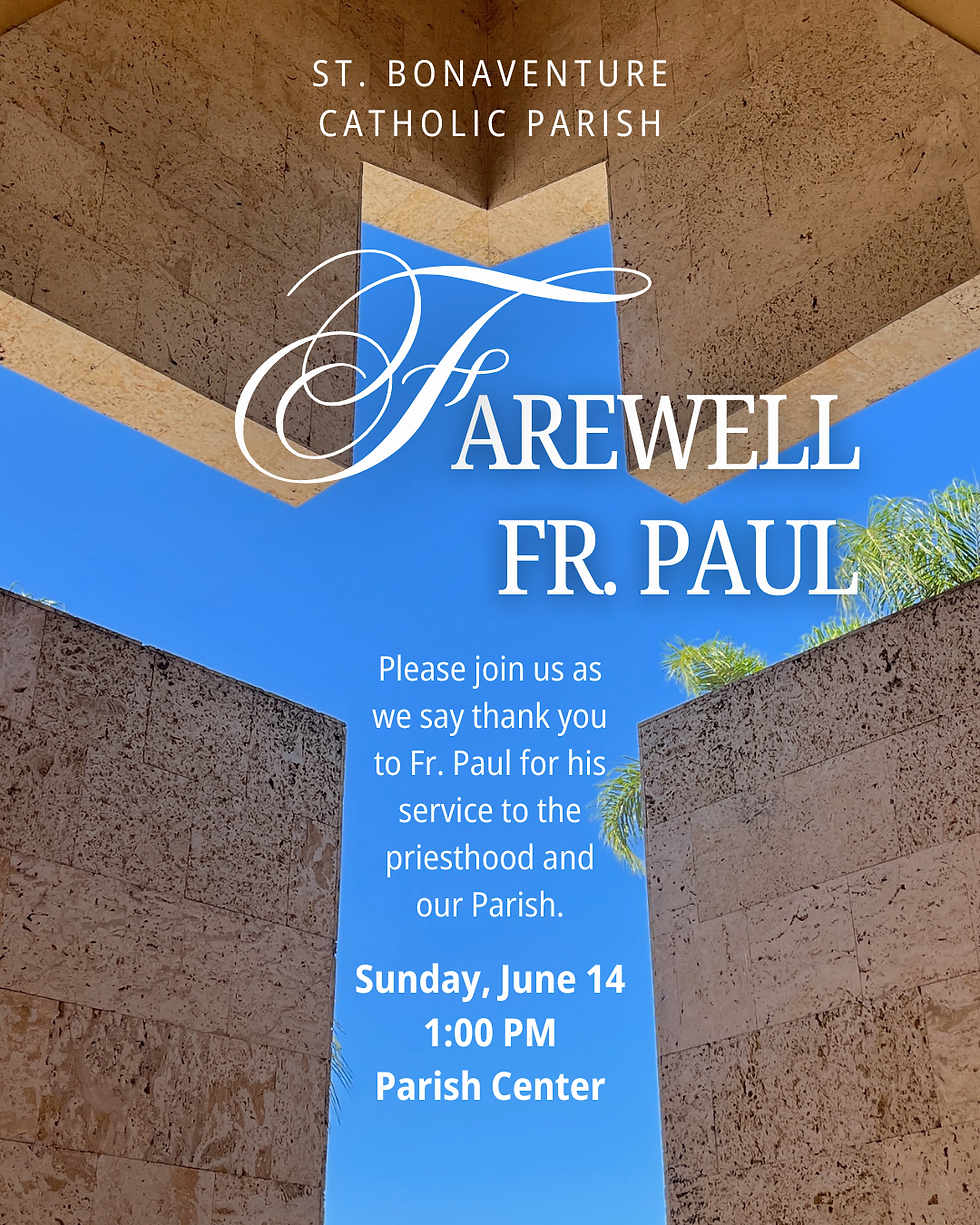 Farewell to Fr. Paul