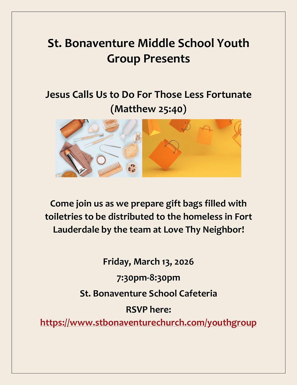 Middle School Youth Group - March Meeting