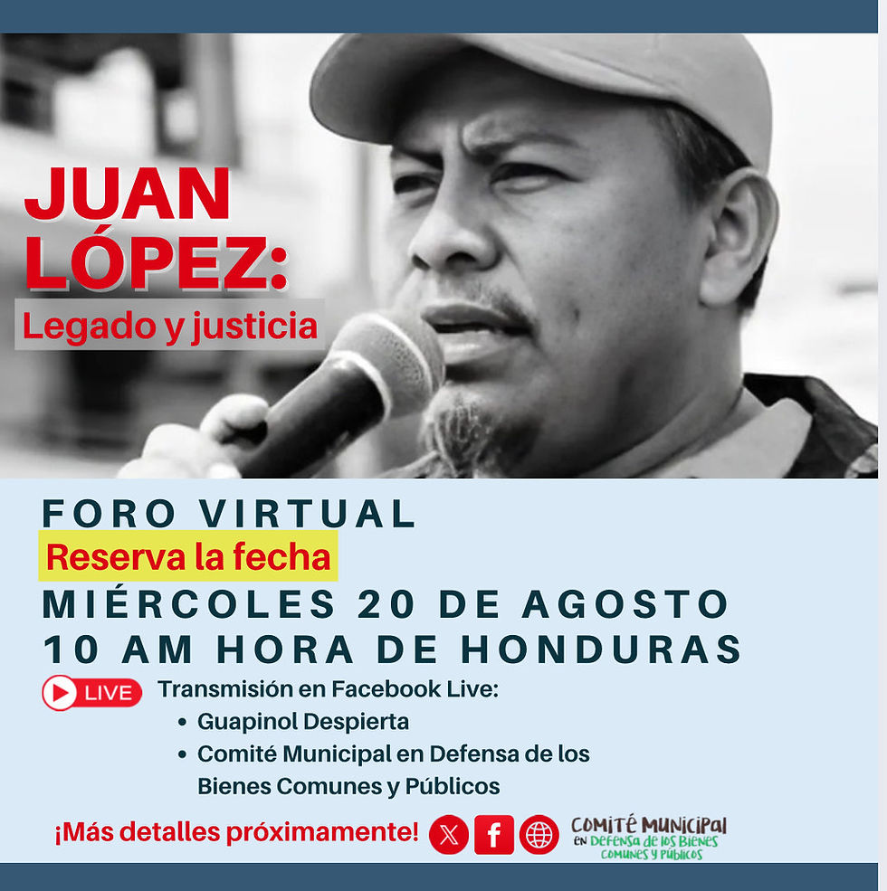 Juan López: legado y justicia - Foro virtual