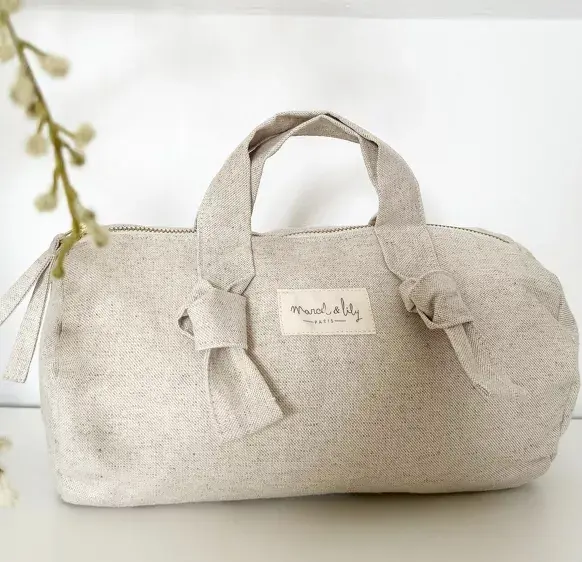 Mini sac polochon XXS coton - Sable
