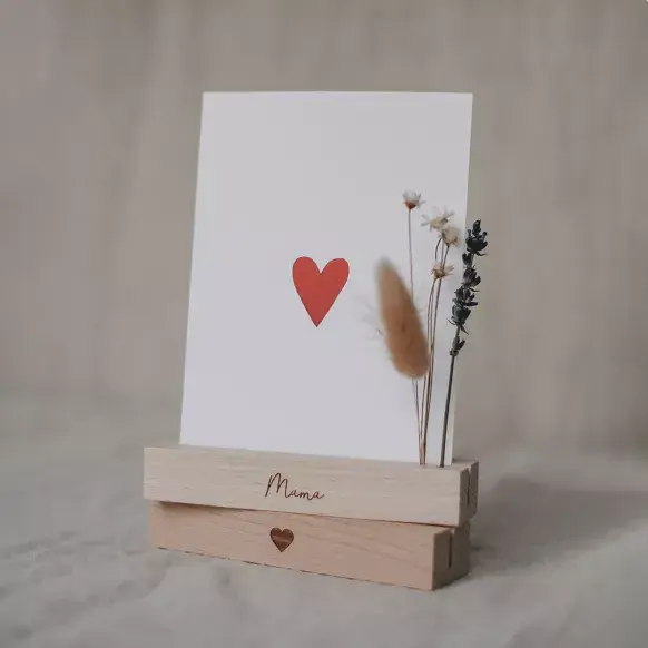 Lot de 2 porte-cartes et porte-fleurs - 12 cm Mama