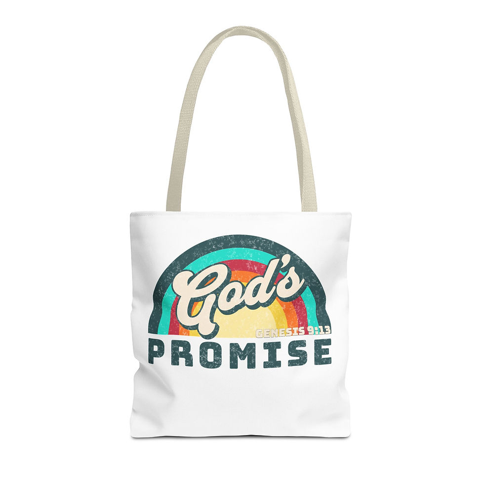 Thumbnail: God's Promise Tote, Spiritual Gift, Bible Verse Bag, Christian Faith Accessory