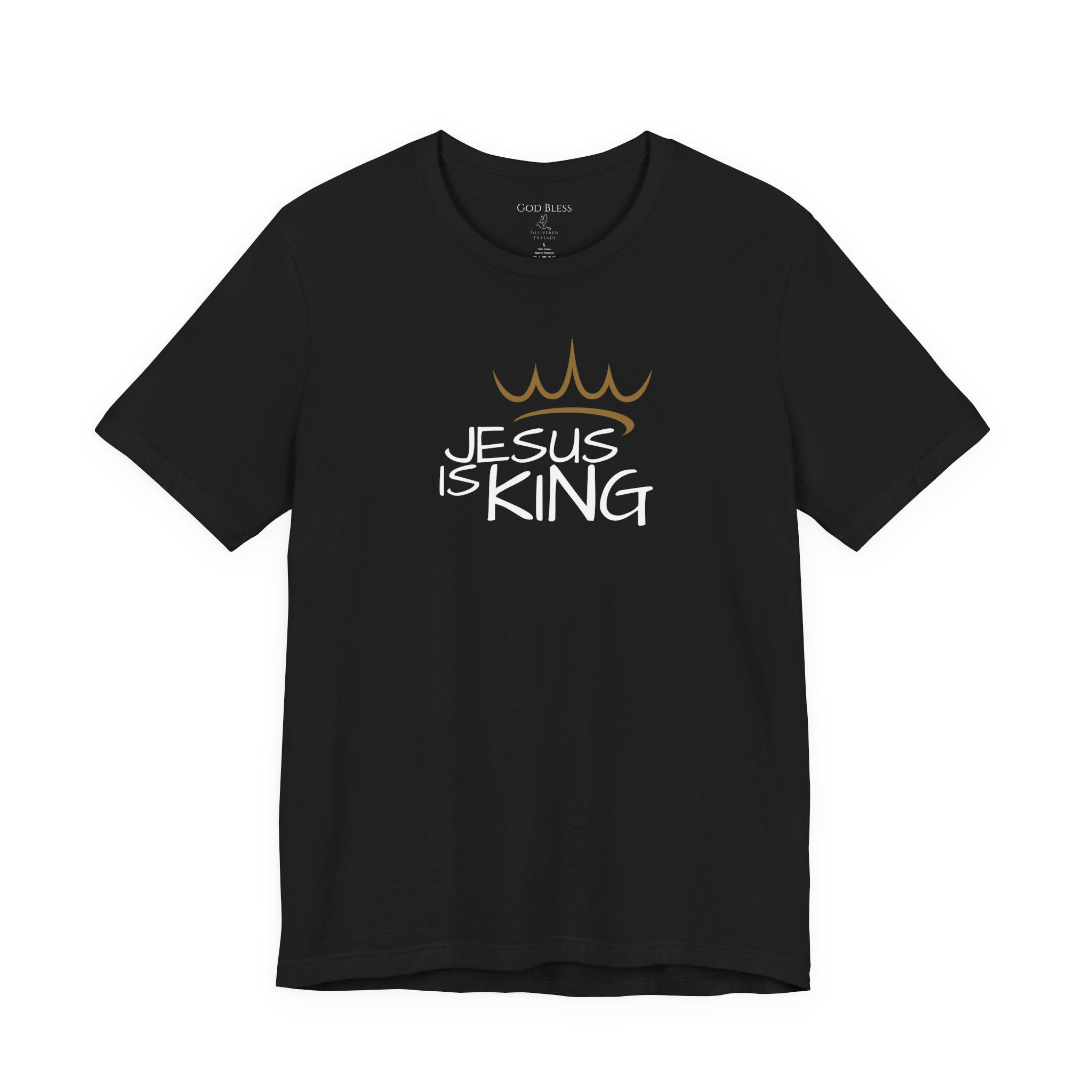 Jesus is King T-Shirt, Christian Faith Apparel, Christian Tee Gift