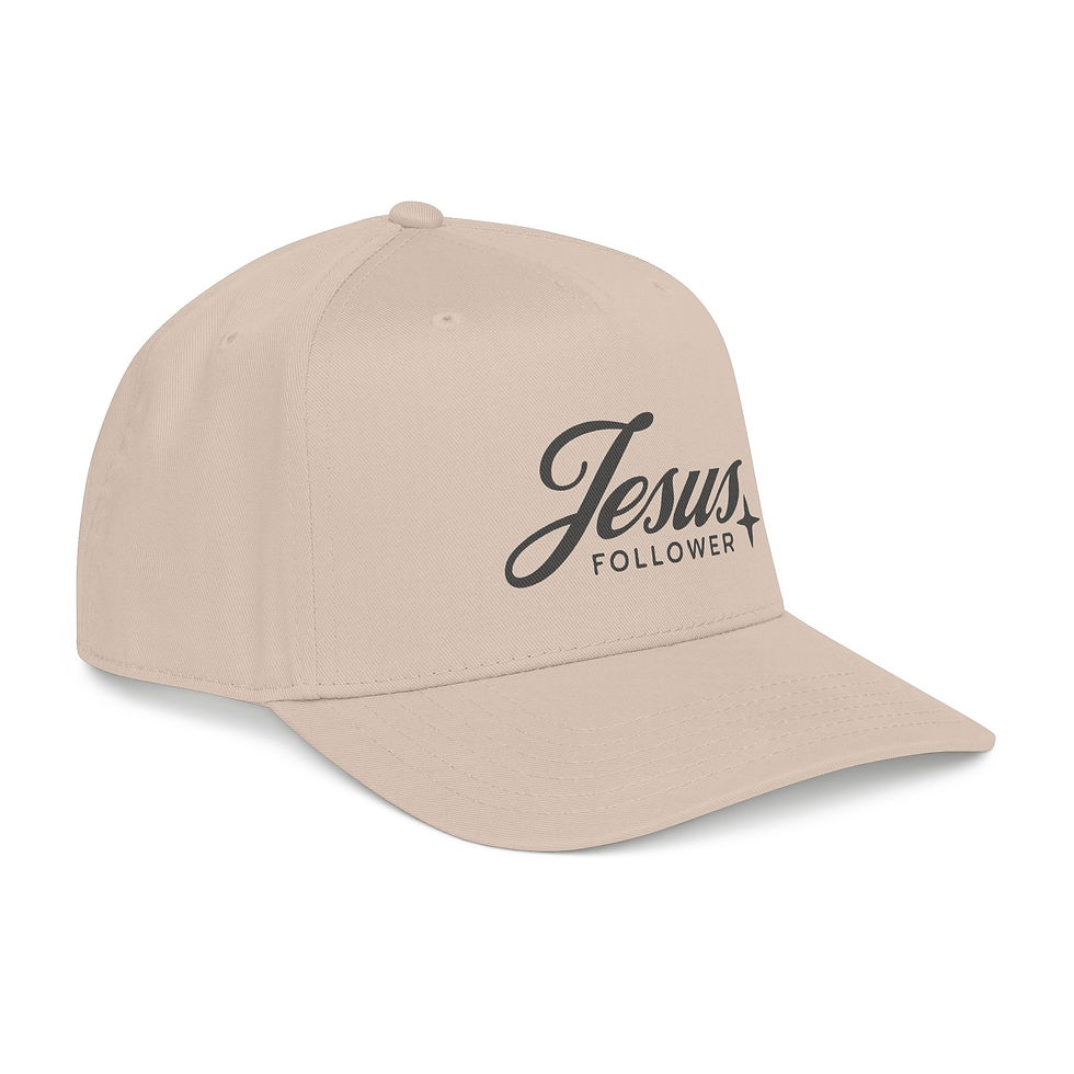 Thumbnail: Jesus Follower Mid Profile Cap | Christian Faith Baseball Cap
