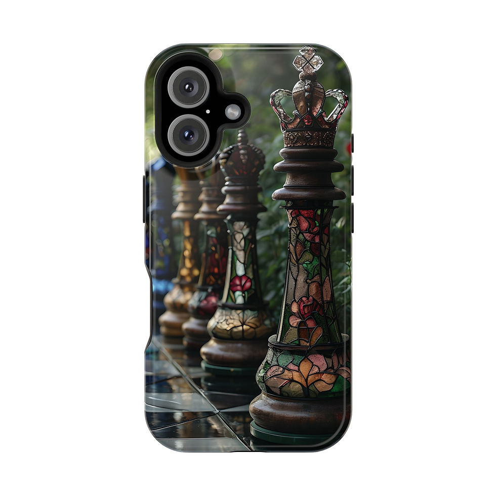 Thumbnail: Stained Glass Chess Magnetic Tough Case - iPhone Protection