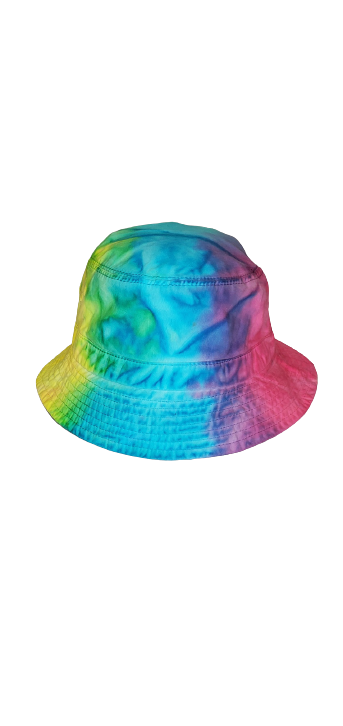 Thumbnail: TIE-DIE-BUCKET-HAT-YELLOE-BLUE-RED