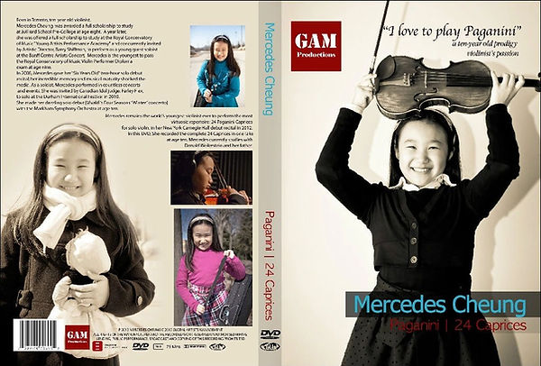 Mercedes Cheung Paganini 24 Caprices DVD