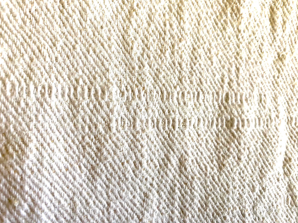 Thumbnail: Romanian hemp table cloth with lace