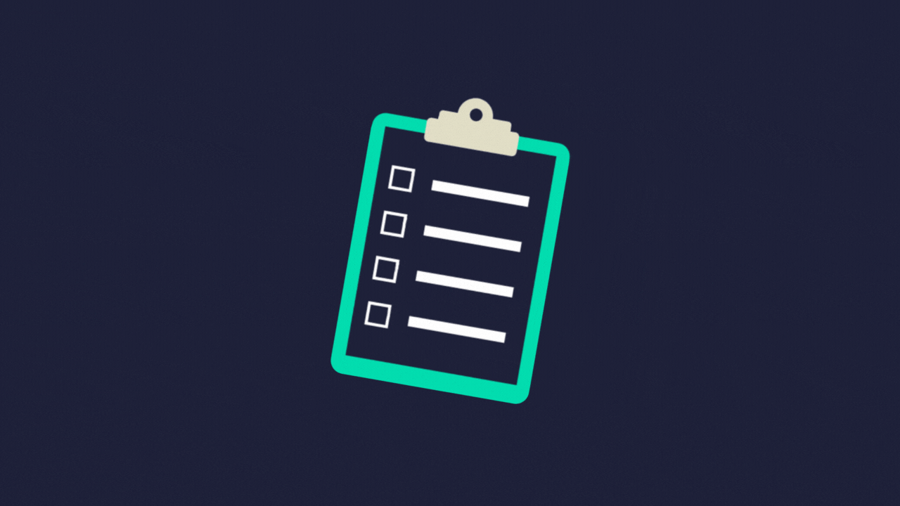animated check list