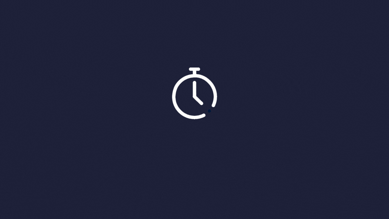 animated fast delivery, animated stopwatch