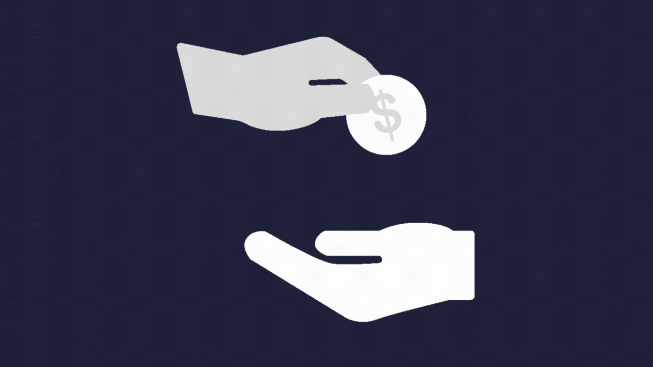 animated giving money, money
