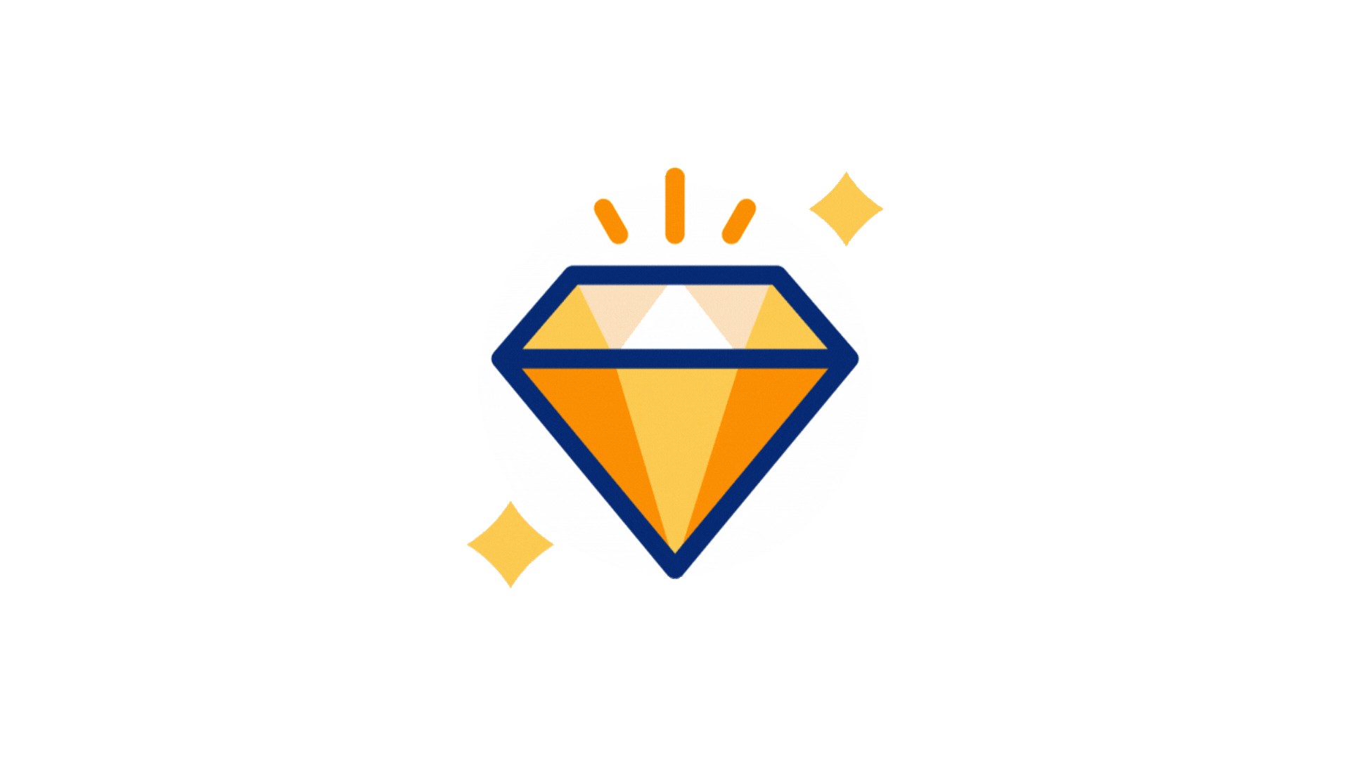 premium golden diamond animation gif