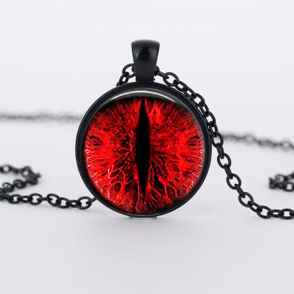 Thumbnail: Reptile Eye Pendant Necklace