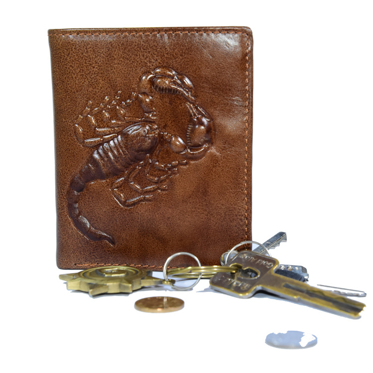 Thumbnail: x50 Wholesale Lot Men's Leather Scorpion Wallet