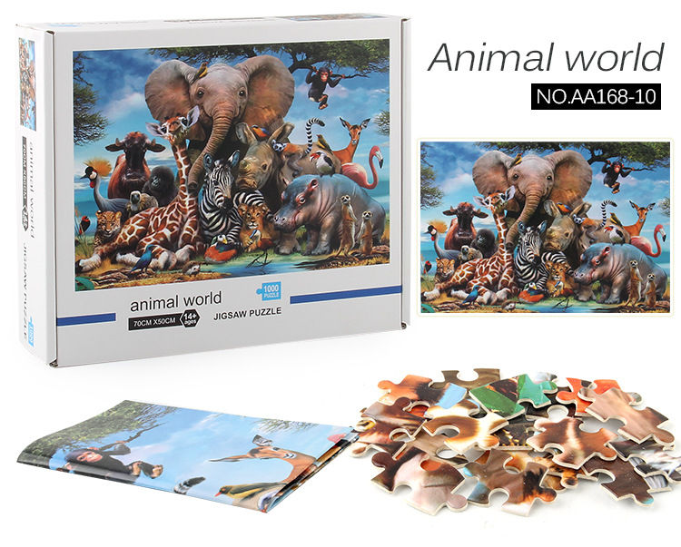 Thumbnail: 1000 Piece Animal World Puzzle